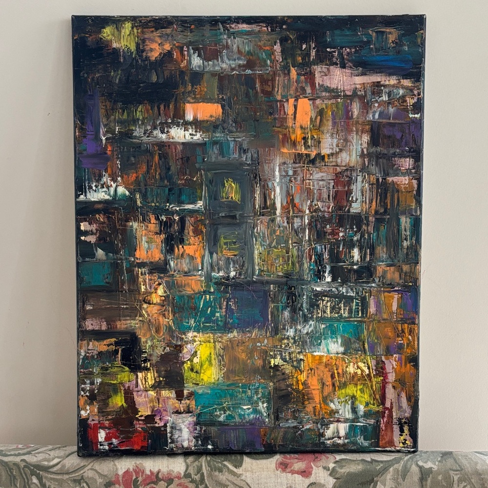 Abstract Multicolor Canvas Art
